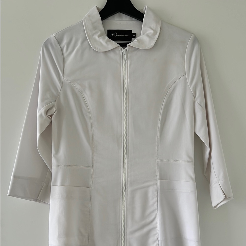 White Aesthetician Jacket Size Small